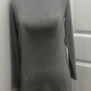 J. Crew Gray Midi Dress